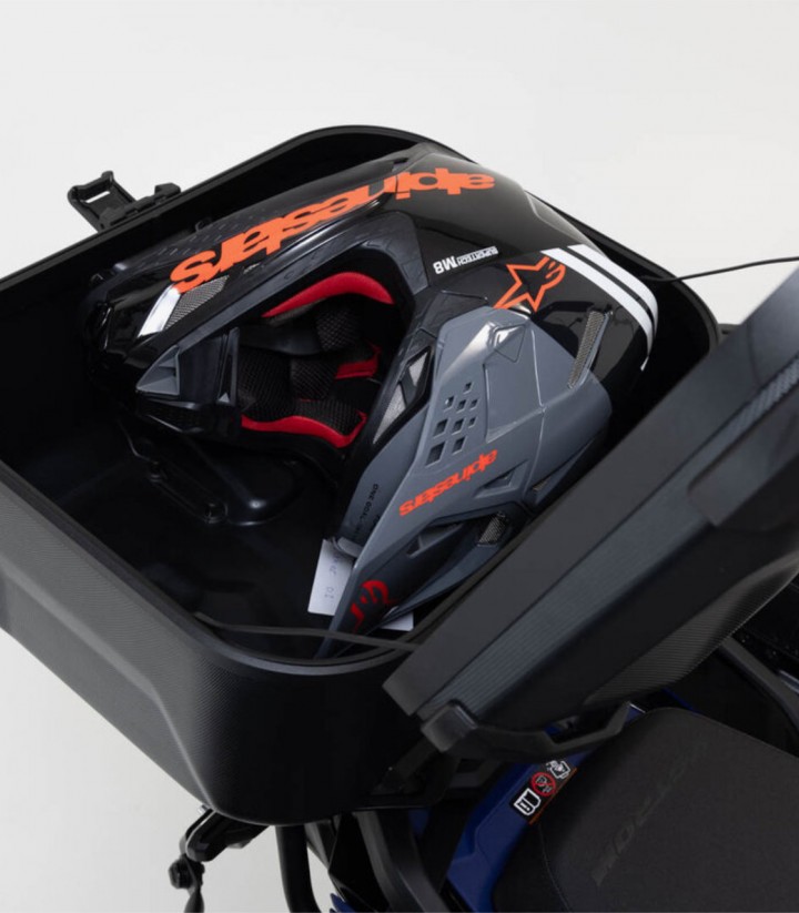 Maleta Superior con Soporte DUSC L Negro 41 L Triumph Tiger 900 (19-23), Tiger 1200 (22), Tiger 850 Sport (21) SW-MOTECH GPT....