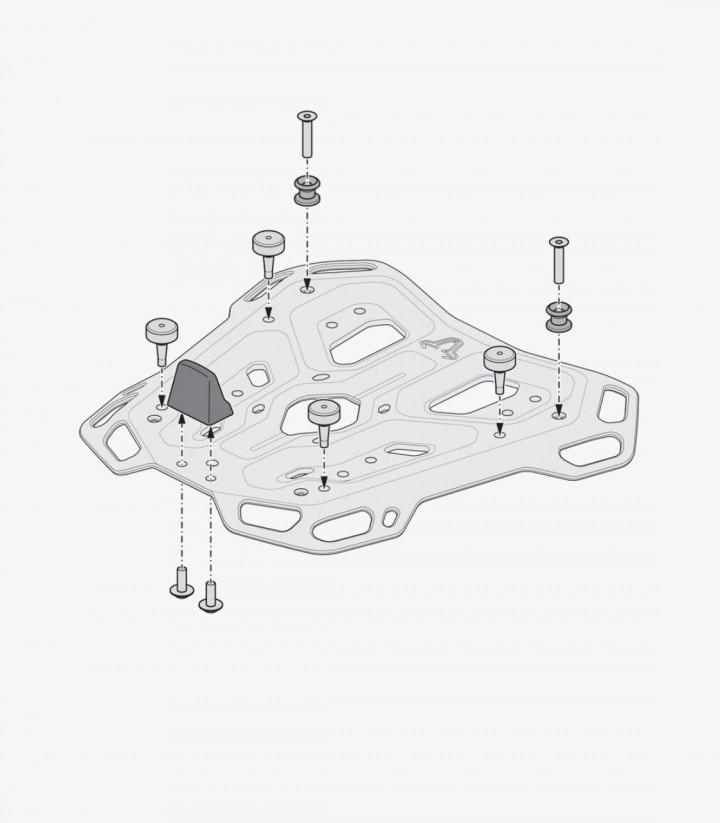 Maleta Superior con Soporte DUSC XL Negro 55 L Triumph Tiger 900 (19-23), Tiger 1200 (22), Tiger 850 Sport (21) SW-MOTECH GPT...