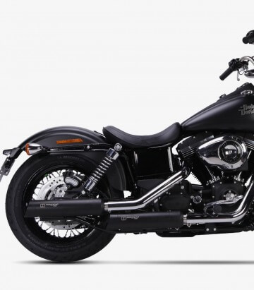 Escape Ixil HC1-3B para Harley Davidson Dyna Street Bob del 2006-16 color Negro