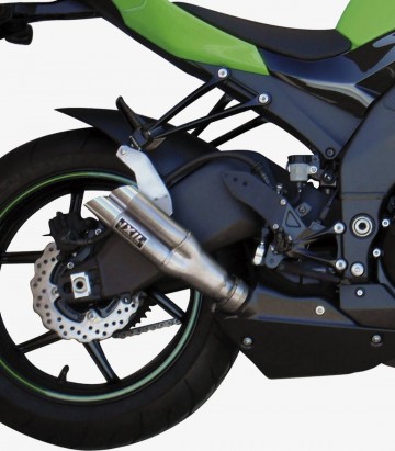Escape Ixil L2X para Kawasaki ZX 10 R del 2008-10 color Acero