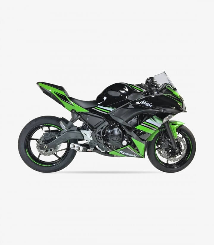 Ixil L3XB exhaust for Kawasaki Z650, Ninja 650 2017-19 color Black
