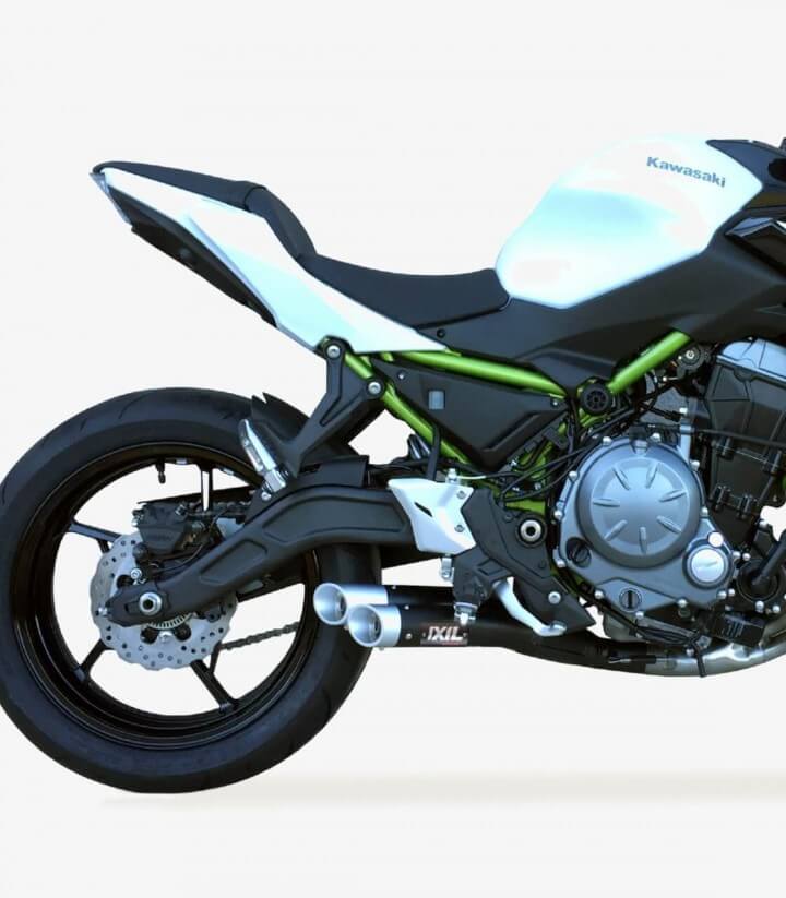 Ixil L3XB exhaust for Kawasaki Z650, Ninja 650 2017-19 color Black