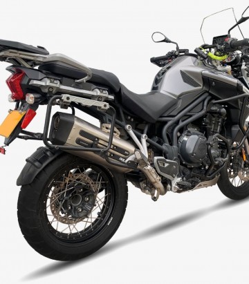 Escape Ixil MXT para Triumph Tiger 1200 del 2012-19 color Acero
