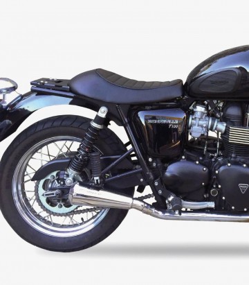 Escape Ixil OVC11SS para Triumph Bonneville / T100 color Acero