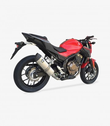 Escape Ixil SOVE para Honda CB 500 F/X y CBR 500 R del 2013-18 color Acero