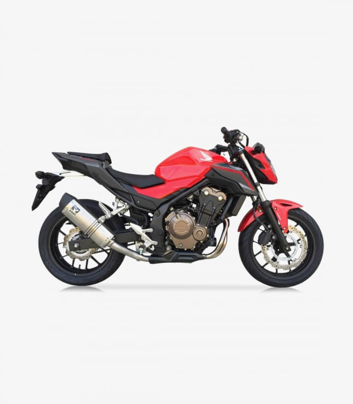Escape Ixil SOVE para Honda CB 500 F/X y CBR 500 R del 2013-18 color Acero