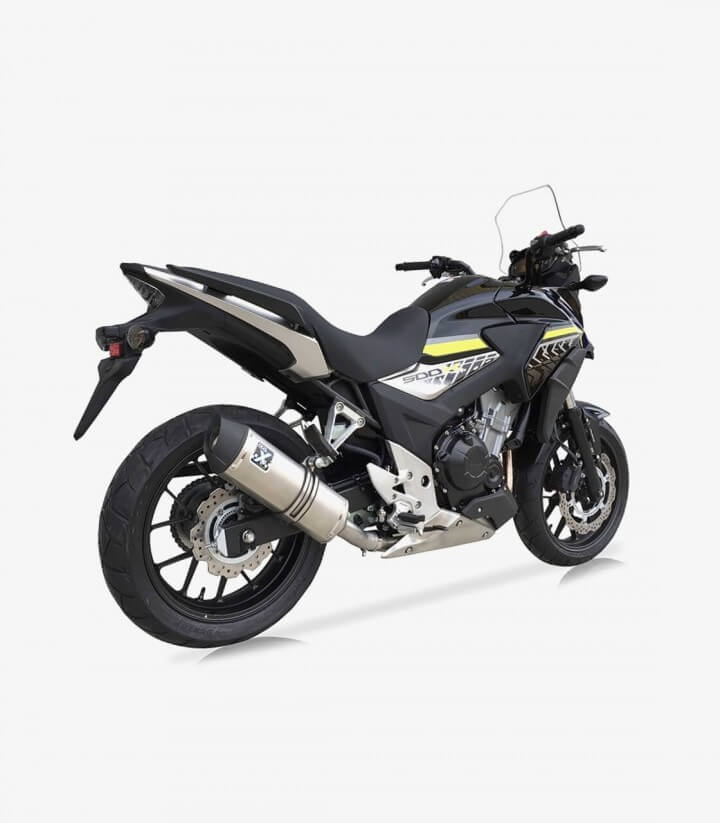 Escape Ixil SOVE para Honda CB 500 F/X y CBR 500 R del 2013-18 color Acero