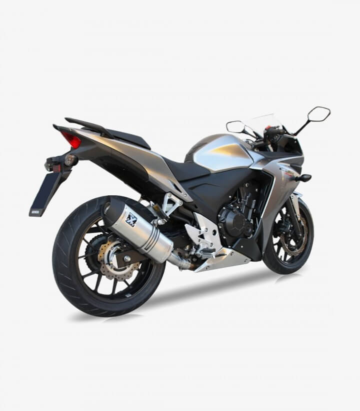 Escape Ixil SOVE para Honda CB 500 F/X y CBR 500 R del 2013-18 color Acero