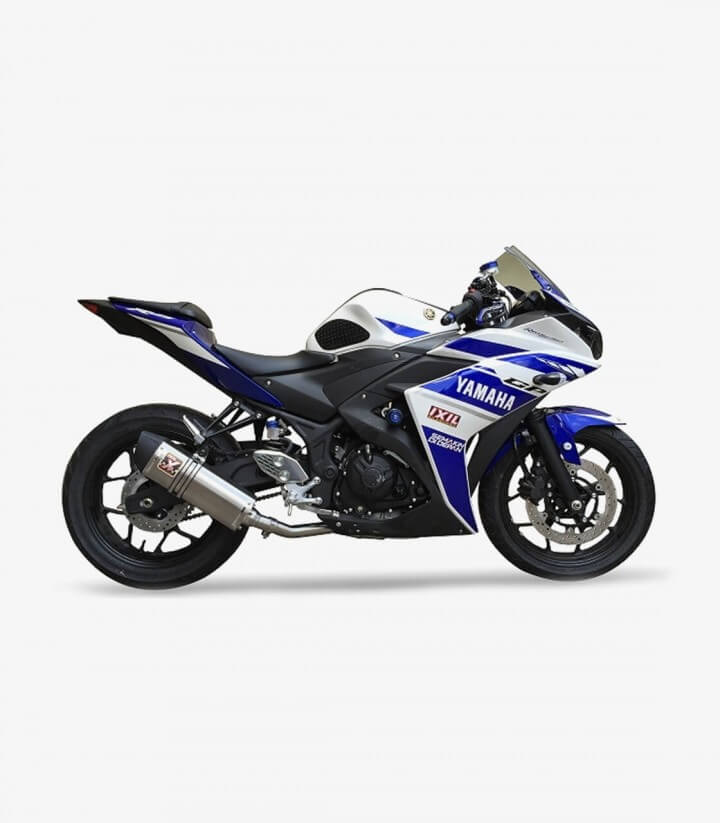 Escape Ixil SOVE para Yamaha MT-03/R3 del 2015-19 color Acero