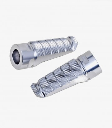 Puig motorcycle footpegs model Racing color silver