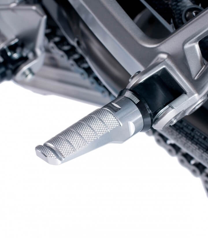 Puig motorcycle footpegs model Racing color silver