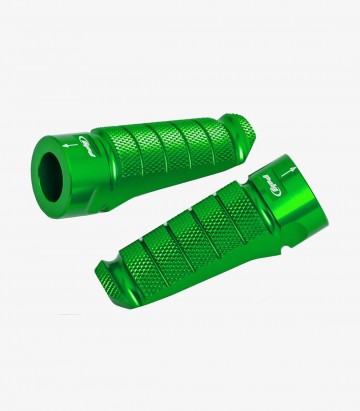 Estriberas Racing de Puig para moto en color verde 6301V