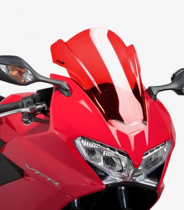 Honda VFR800F Puig Racing Red Windshield 7598R