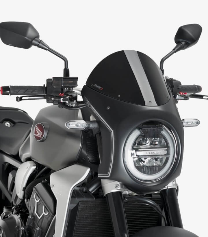 Honda CB1000/650R Neo Sports Cafe Puig Retro Black Windshield 3133N