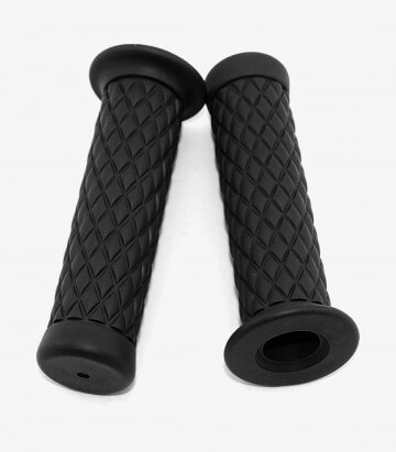Puños de moto custom Fast Line color Negro de Customacces PE0010N
