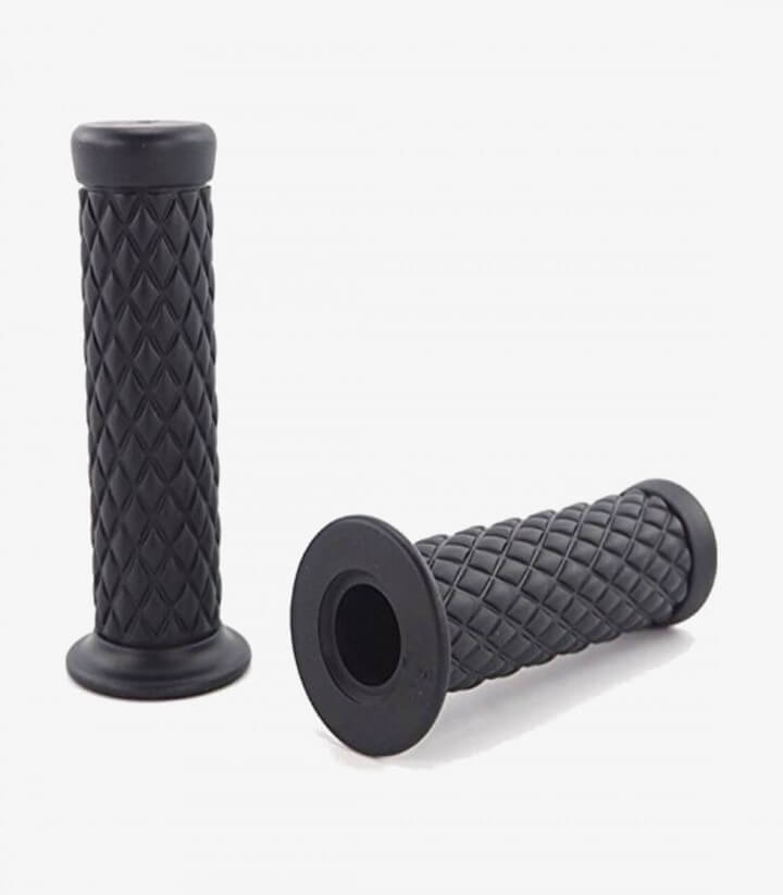 Fast Line Black custom motorcycle grips by Customacces PE0010N