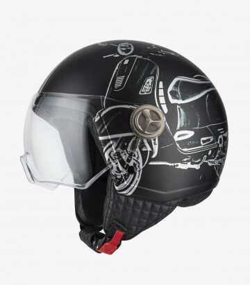 Casco Jet NZI Zeta 2 Optima B-Vespa Turia Mate