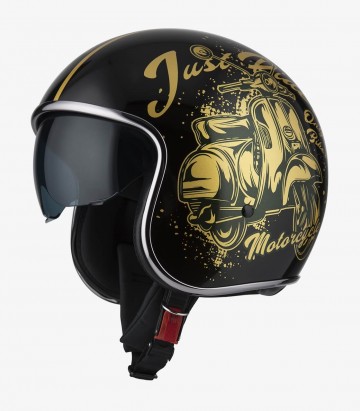 NZI Rolling 3 Sun Bello Gold Open Face Helmet
