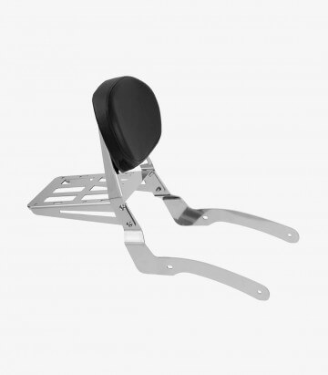 Respaldos Planos CL para el pasajero para Hyosung GV650 Aquila color Acero de Customacces