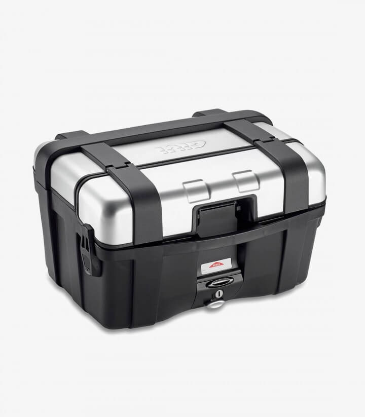 Maleta trasera o lateral Trekker 46 TRK46N color Negro y Aluminio de Givi