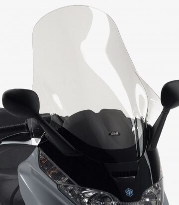 Parabrisas Transparente Givi D500ST para Piaggio X8 125/150/200/250/400, X-Evo 125/250/400