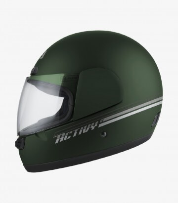 NZI Activy 3 Biband Green&White Matt Full Face Helmet