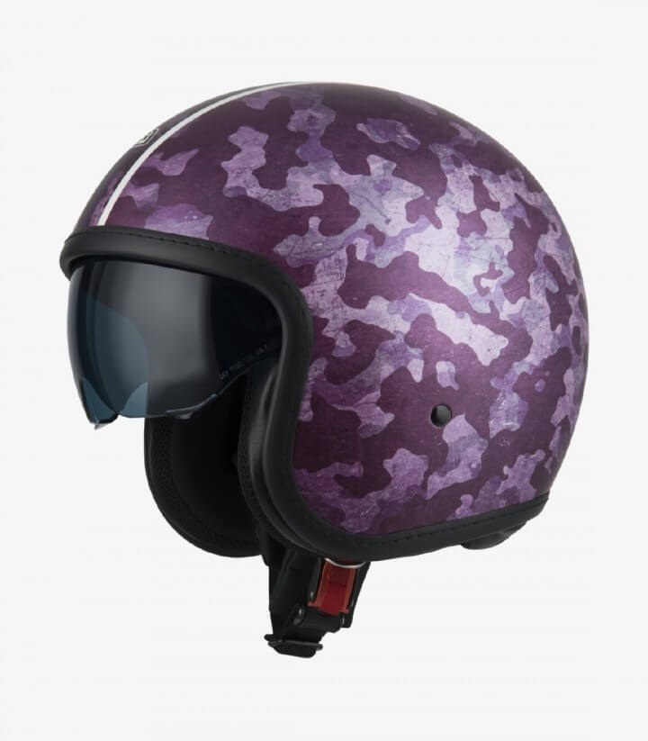 Casco Jet NZI Rolling 4 Sun Mimetize Morado Mate