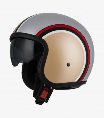 Casco Jet NZI Rolling 4 Sun Diana Cobre y Plata Mate