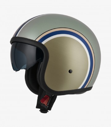 Casco Jet NZI Rolling 4 Sun Diana Cobre y Pistacho Mate