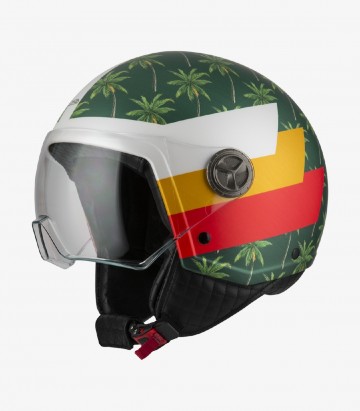 Casco Jet NZI Zeta 2 Optima Palm Beach Musgo Mate