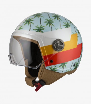 NZI Zeta 2 Optima Palm Beach Blue Matt Open Face Helmet