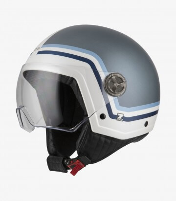 Casco Jet NZI Zeta 2 Optima Profile Titanio oscuro Mate