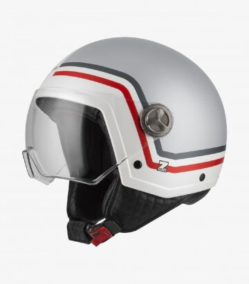 Casco Jet NZI Zeta 2 Optima Profile Titanio claro Mate