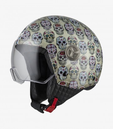 Casco Jet NZI Zeta 2 Optima Mexican Skulls