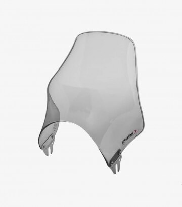 Puig Naked Smoked Short Windshield for Round Headlight