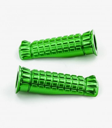 Puig green R-Fighter motorcycle footpegs 9192V