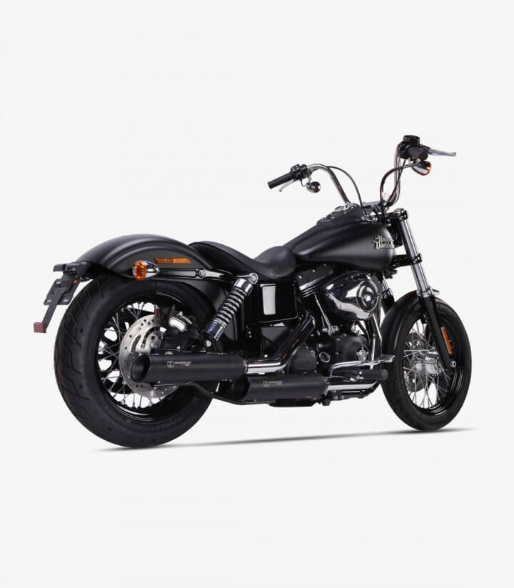 Escape Ixil HC1-3B para Harley Davidson Dyna Street Bob del 2006-16 color Negro