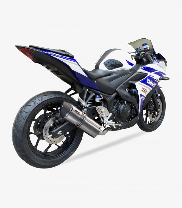 Escape Ixil SOVE para Yamaha R5/R3 2015-21 color Acero