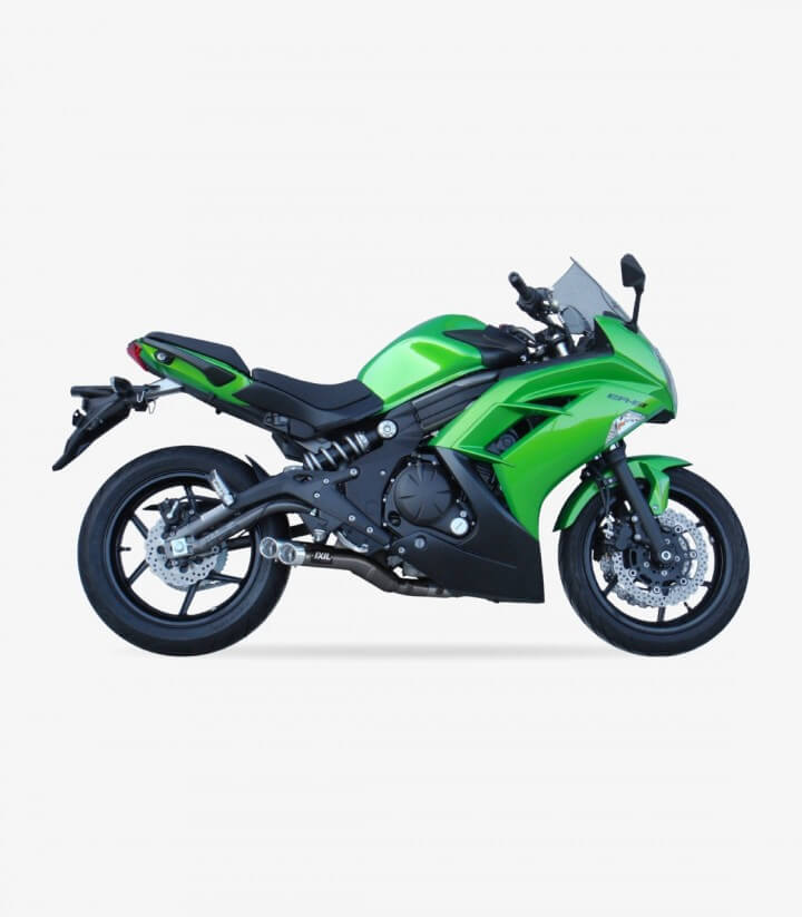 Ixil L3XB exhaust for Kawasaki ER-6 2012-16 color Black