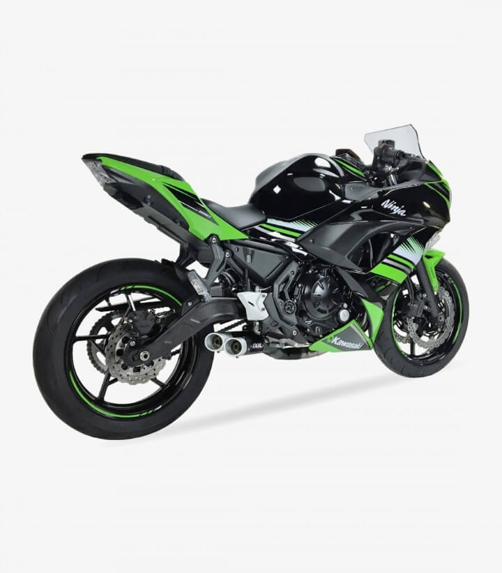 Ixil L3XB exhaust for Kawasaki Z650, Ninja 650 2017-19 color Black