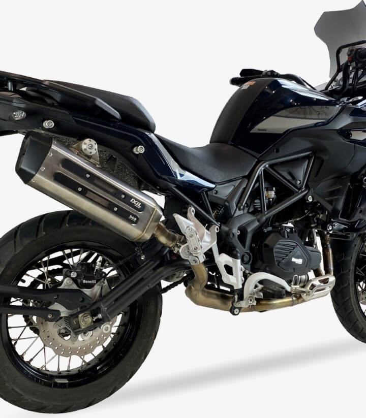 Ixil MXT exhaust for Benelli TRK 502 X (2018 - 2021) color Steel