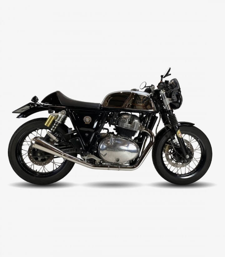Ironhead OVC11SSS exhaust for Royal Enfield Continental GT 650 color Steel