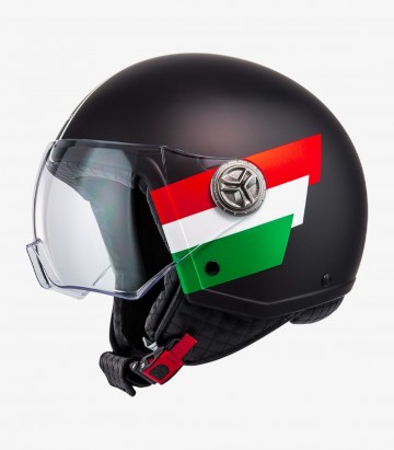 Casco Jet NZI Zeta 2 Optima Volare Negro Mate