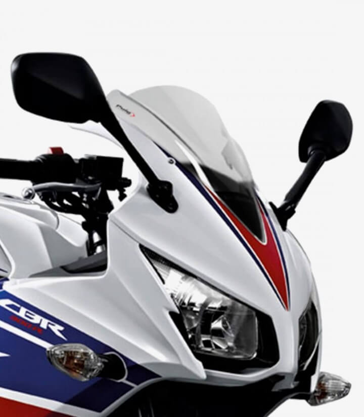 Honda CBR300R Puig Racing Transparent Windshield 7228W