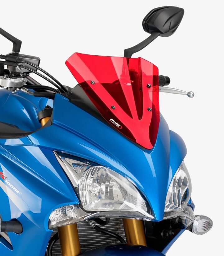 Suzuki GSX-S1000F Puig Racing Red Windshield 7639R