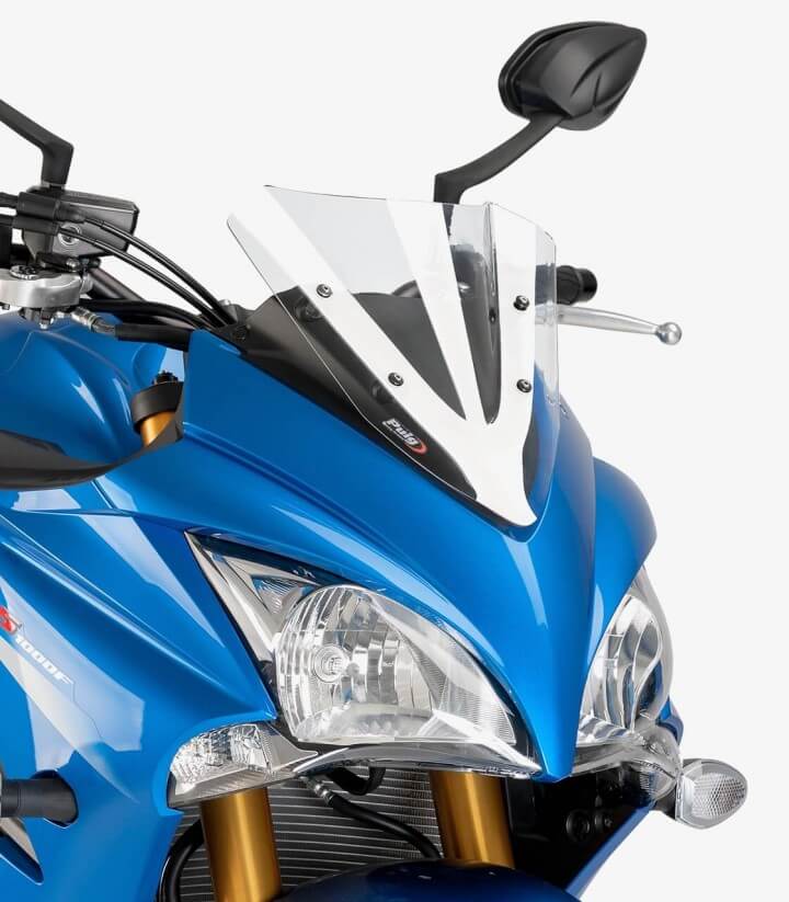 Suzuki GSX-S1000F Puig Racing Transparent Windshield 7639W