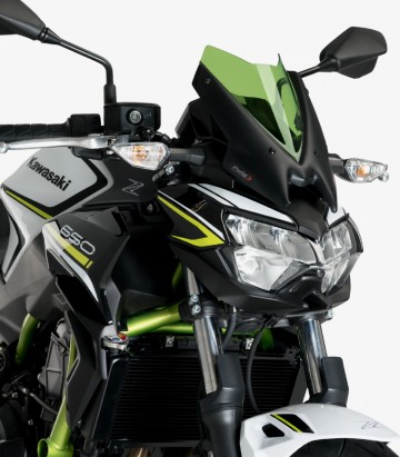 Kawasaki Z650 Puig Naked New Generation Sport Green Windshield 3864V