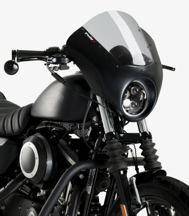 Semicarenado Puig Dark Night Harley Davidson Sportster Iron 1200 / 883 Ahumado 21097H