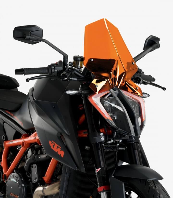KTM 1290 Superduke R / R EVO Puig Naked Touring Orange Windshield 20461T