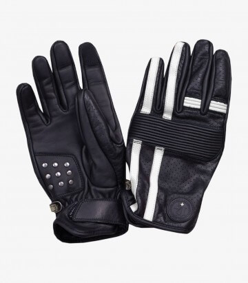 Guantes Madrid 12+1 de By City de verano de hombre color negro y blanco